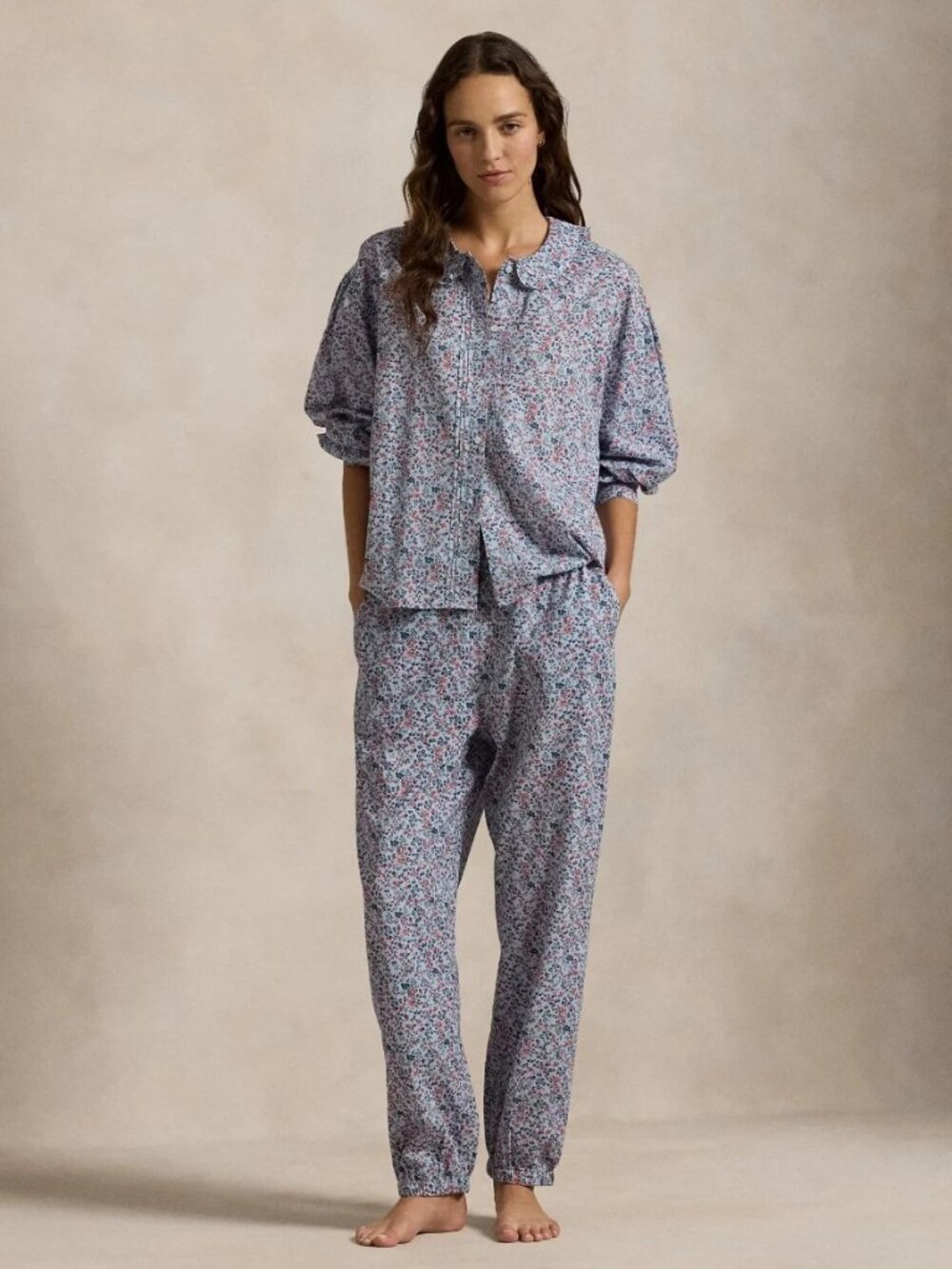 Polo Ralph Lauren Petite Floral Long Sleeve Pajama Set Size XS